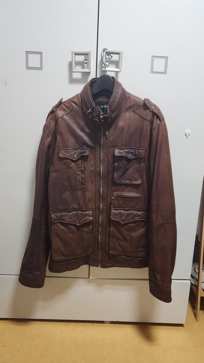 애드호크(AD HOC) 브라운 양가죽 자켓 상품이미지1