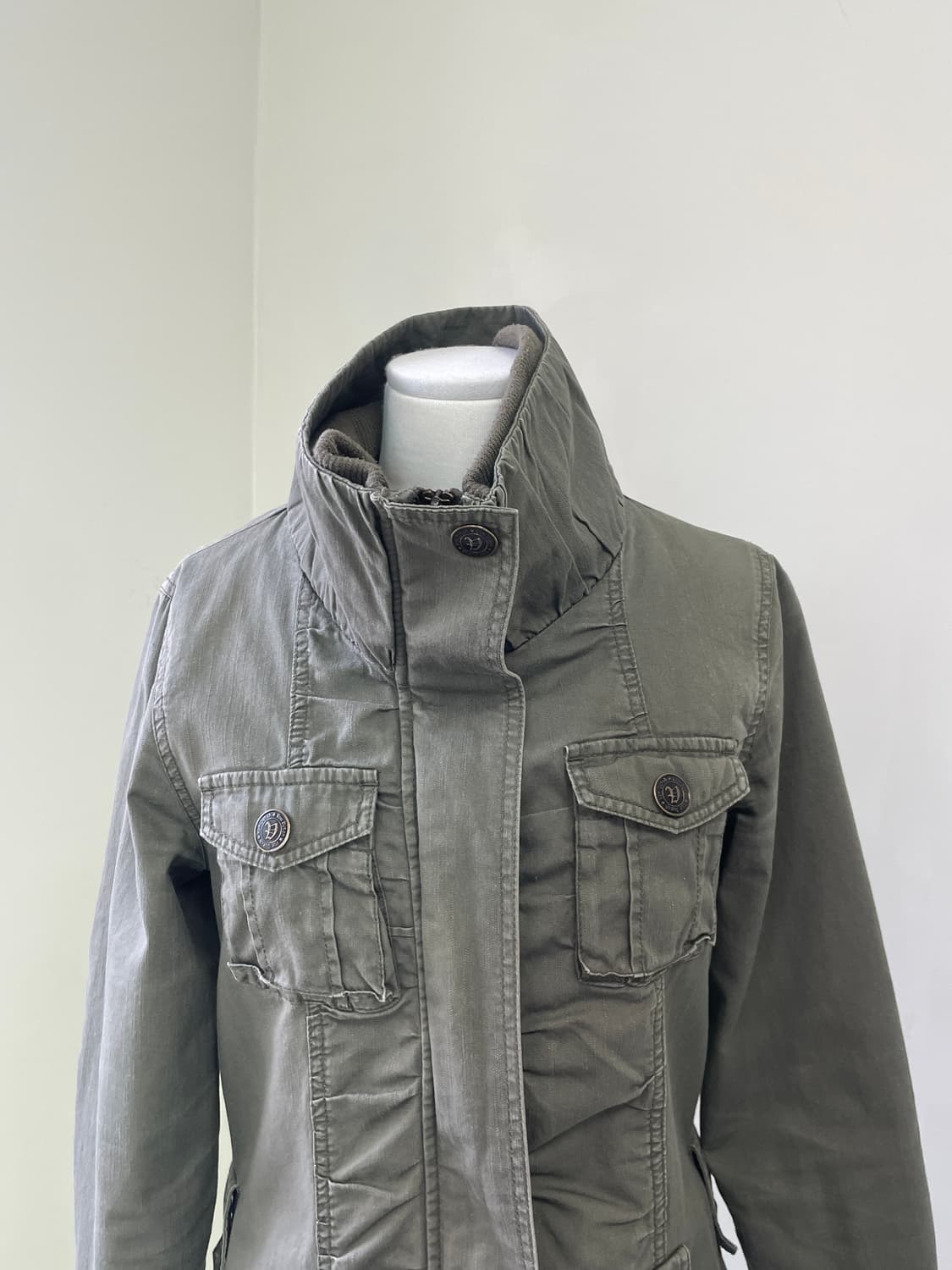 빈티지 밀리터리 셔링 벨티트 모즈파카 J03991 상품이미지3