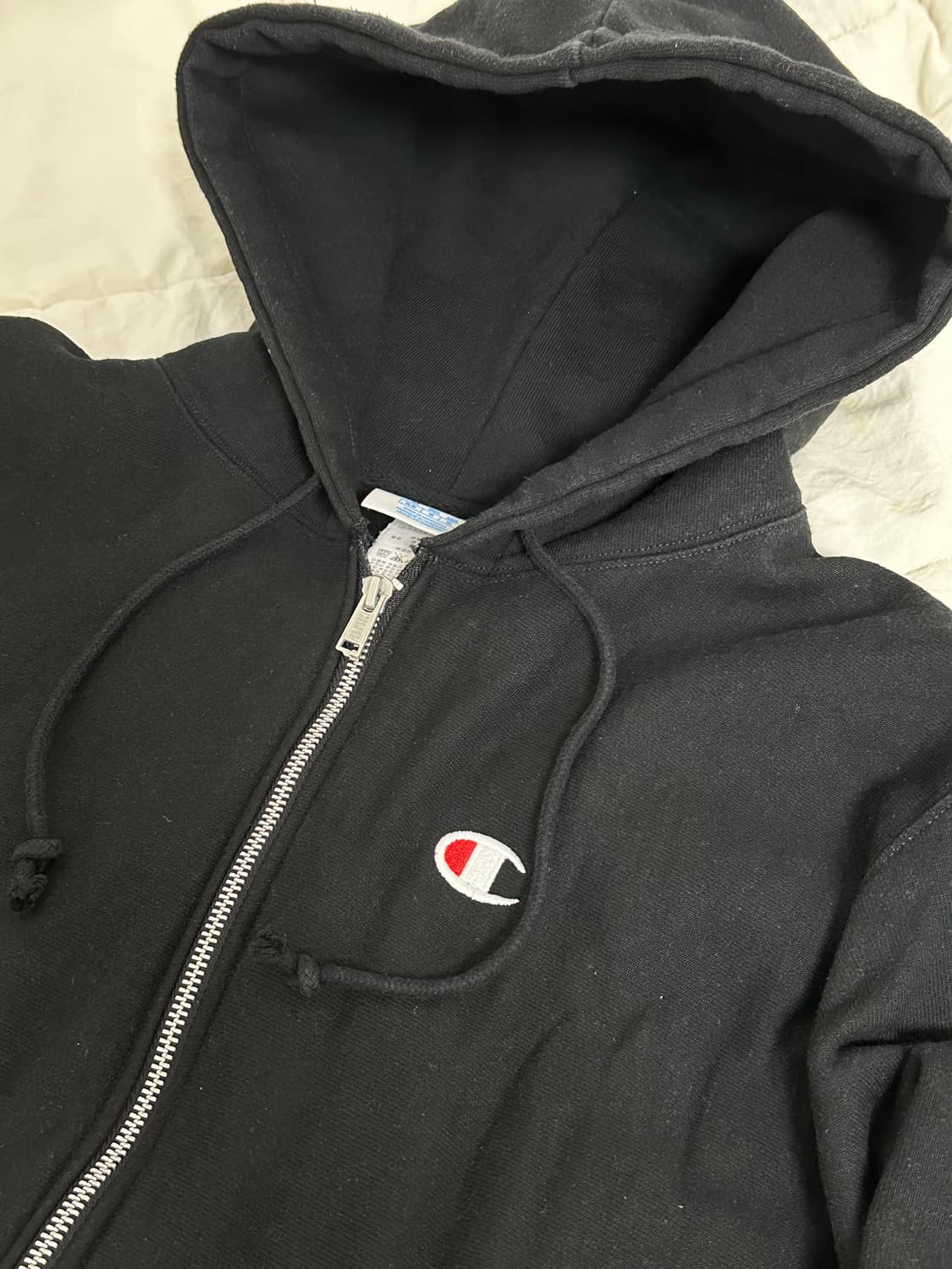 챔피온 리버스위브 후드집업 블랙 라지 상품이미지8