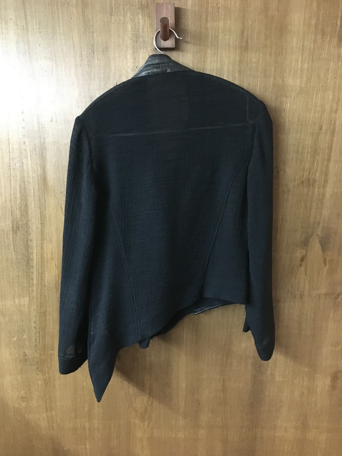 Helmut lang 가죽 트리밍 비대칭 자켓 상품이미지7