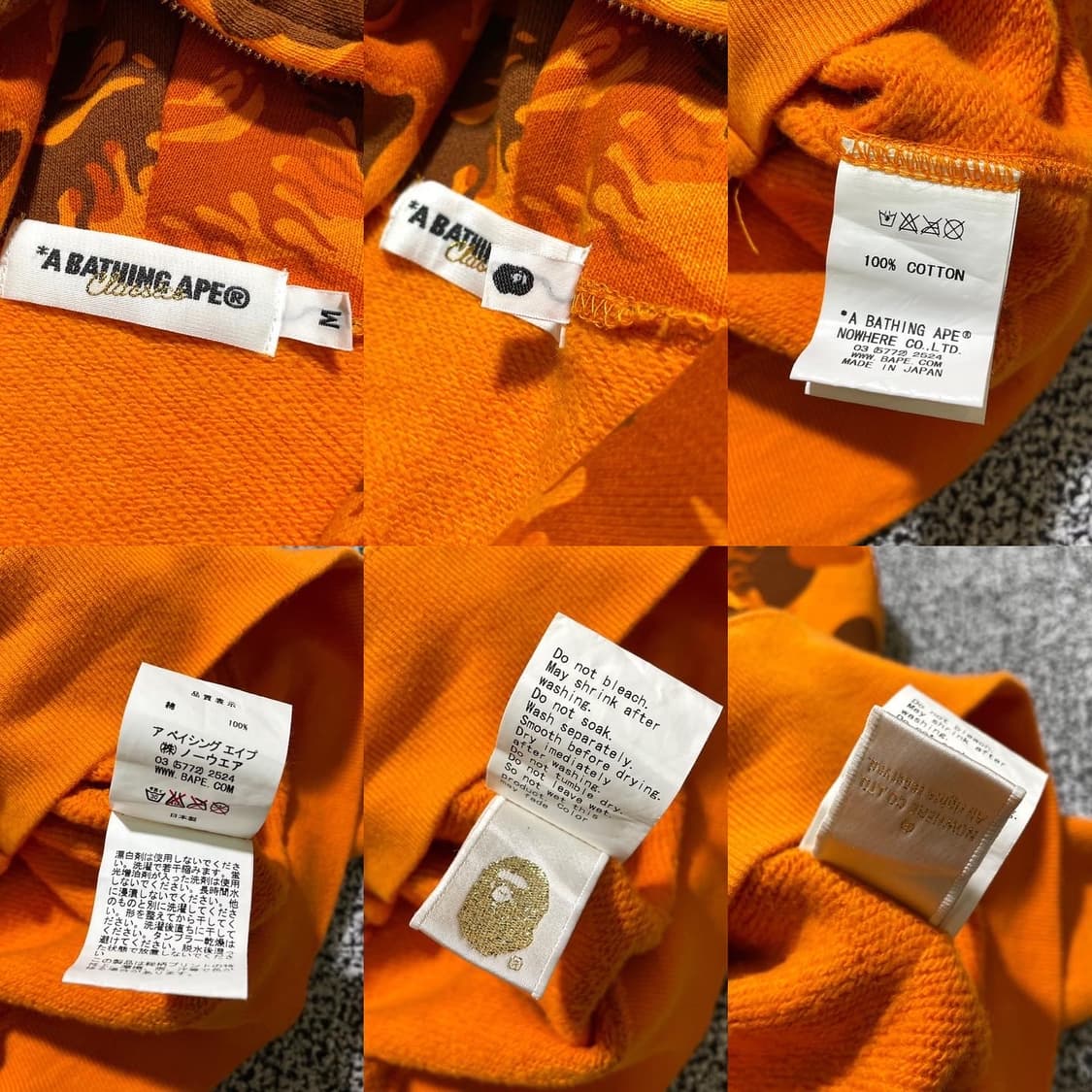 A BATHING APE 베이프 불꽃 카모 후드집업 상품이미지10