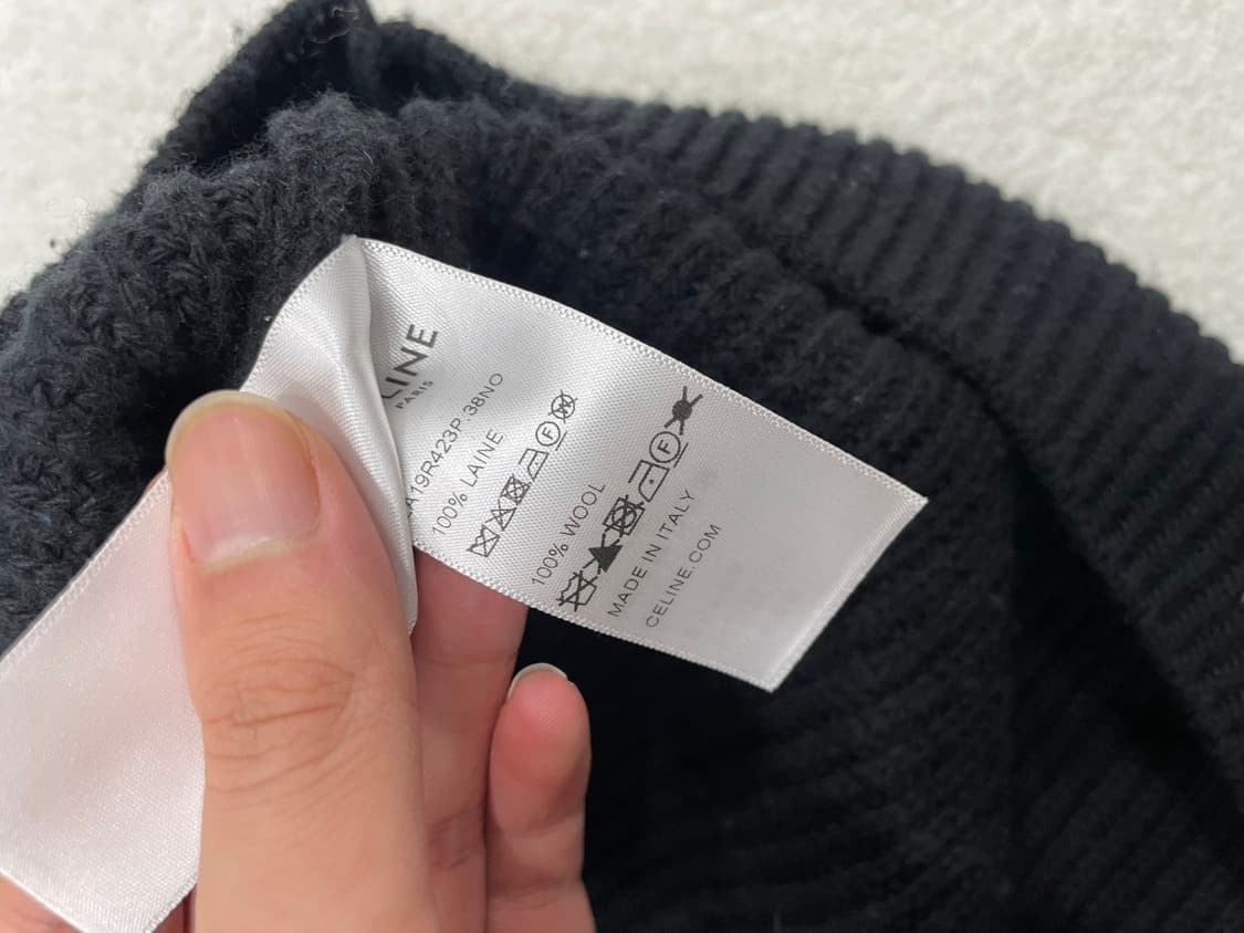 [ S+급 , XXL ] 셀린느 신형 리브드 립드 울 니트  상품이미지3