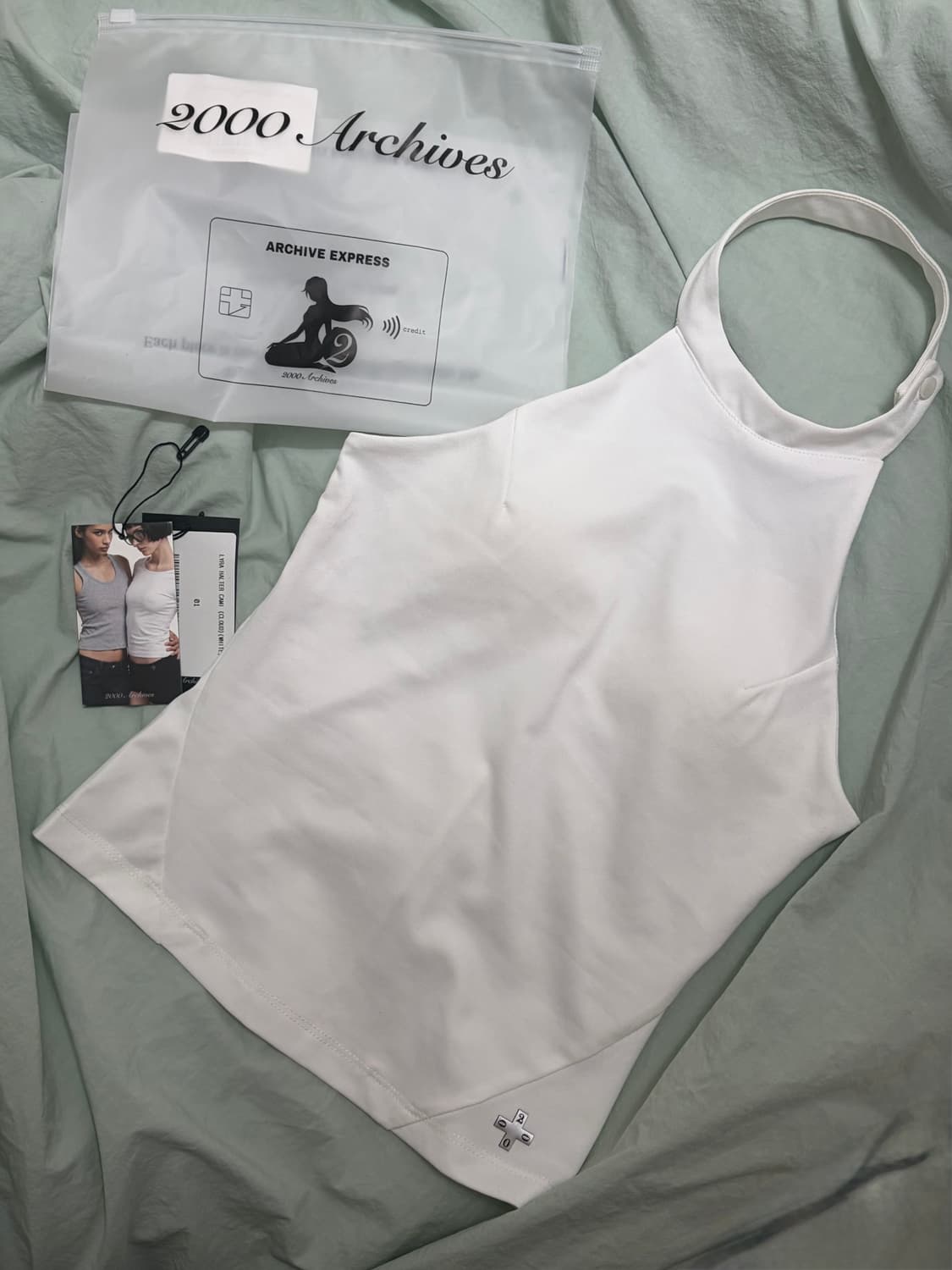 2000아카이브스 LYRA HALTER CAMI (CLOUD) 01 상품이미지2