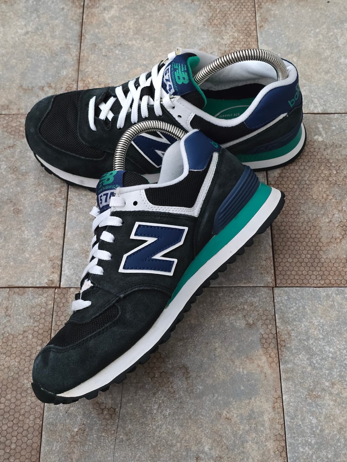 (255)뉴발란스 574 네이비 그린 상품이미지6