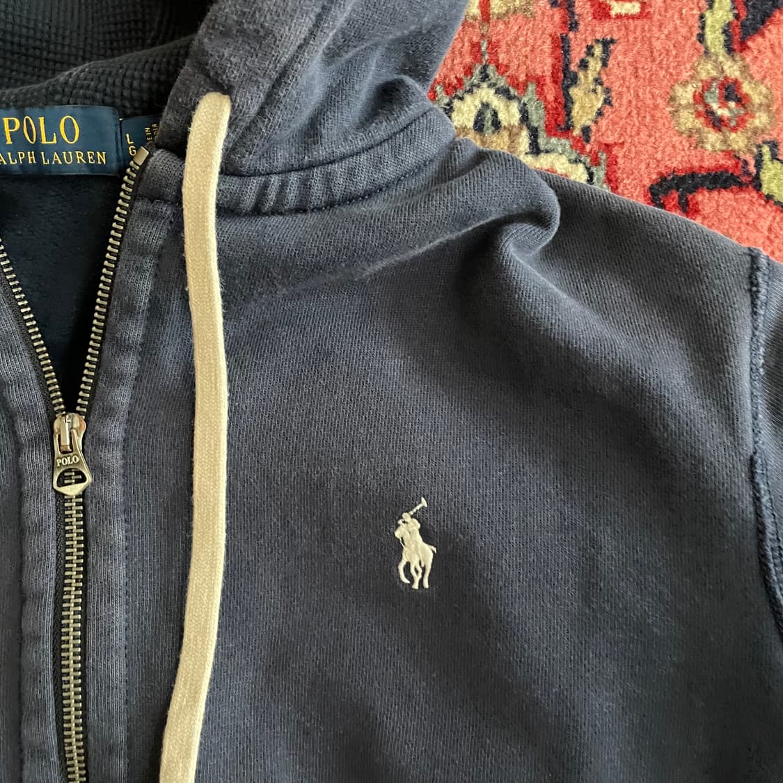 폴로 랄프로렌 네이비 후드 집업 상품이미지3