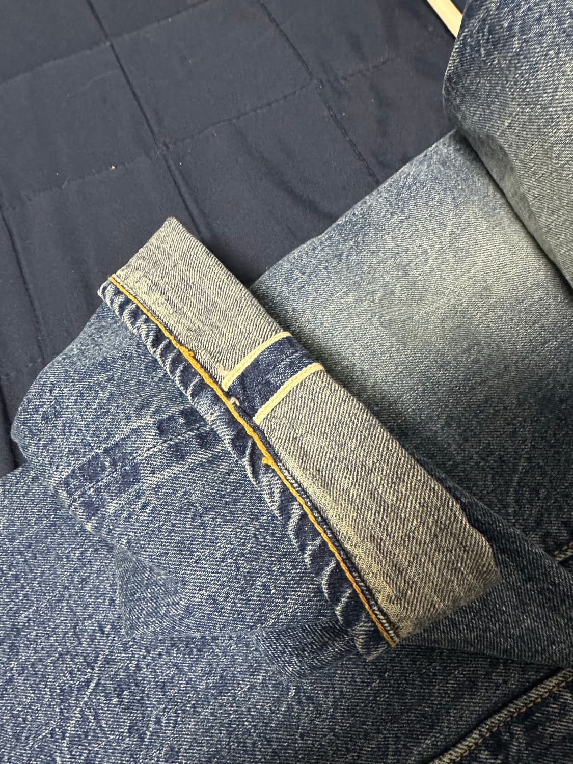 웨어하우스 1101 미디엄 인디고 워시 데님 청바지 (31기장) 상품이미지5