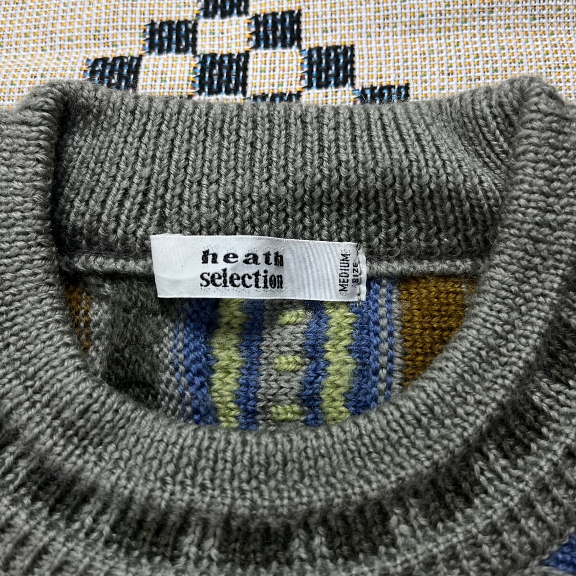 heath selection 쿠지 스타일 빈티지 울100 니트(실측확인) 상품이미지2
