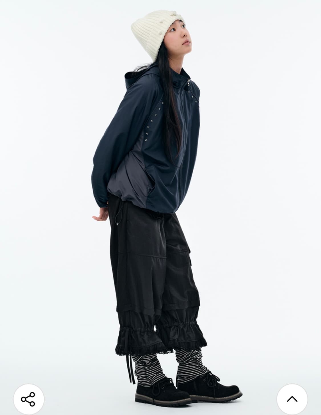 [택있는새상품] 뚜오미오 바람막이 자켓 (네이비) 상품이미지5