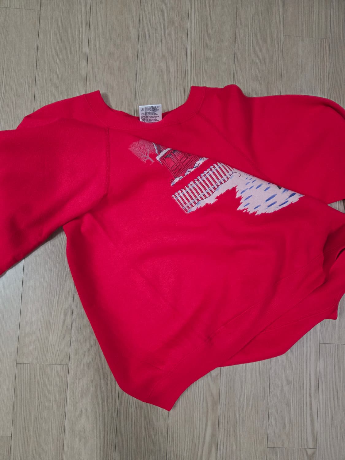 헤인즈 90s 크리스마스 트리 맨투맨 스웻셔츠 상품이미지5