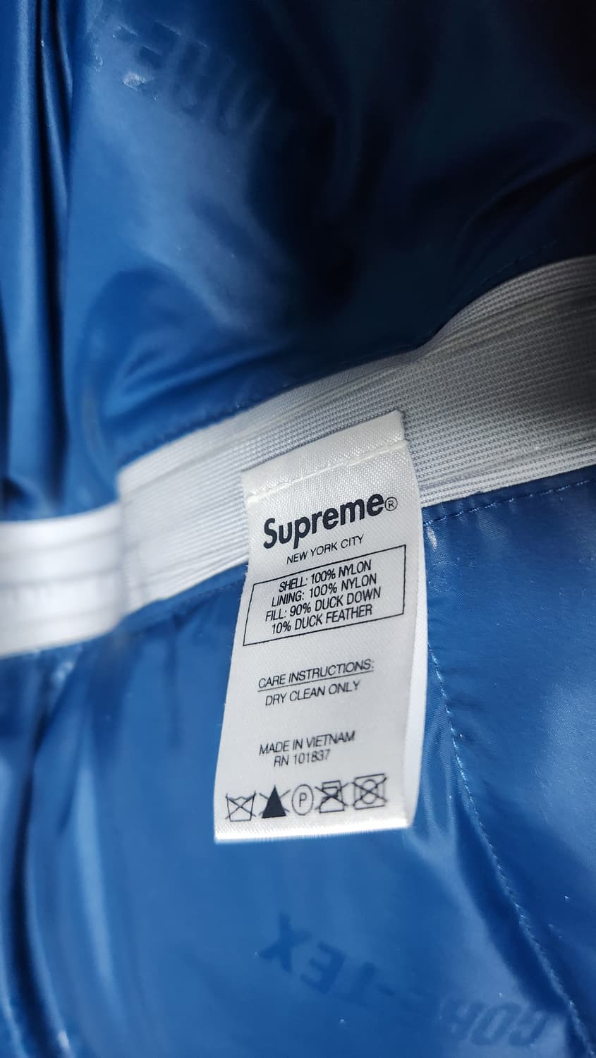 [슈프림][L] 700fill 고어텍스 패딩 블루 푸퍼 파카 상품이미지4