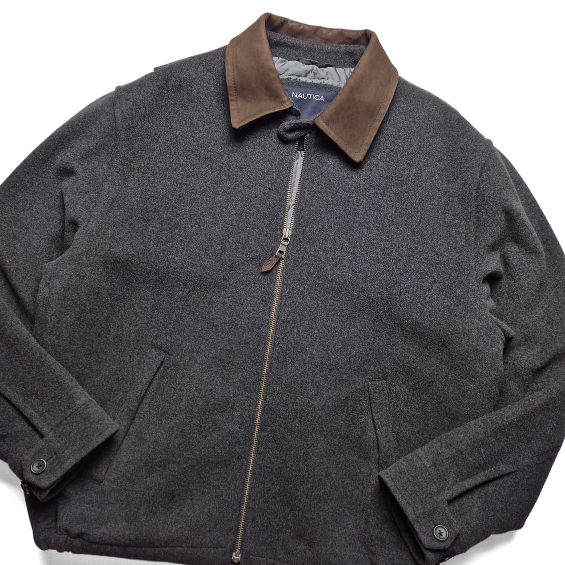 [M] 노티카 레더카라 스윙톱 자켓 상품이미지1