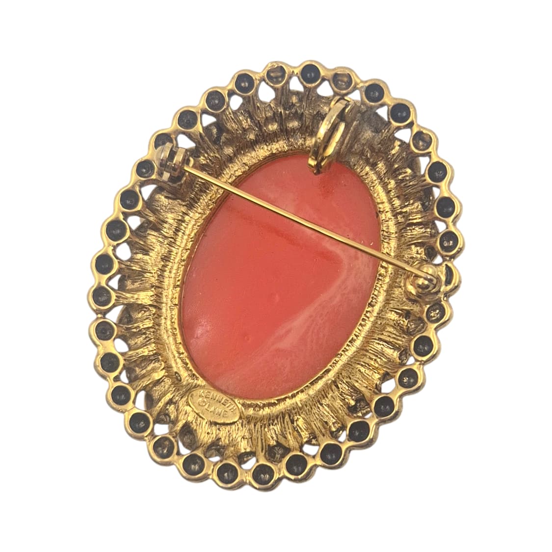 80s 미국 케네스제이 빅 카메오 코스튬 브로치 상품이미지3