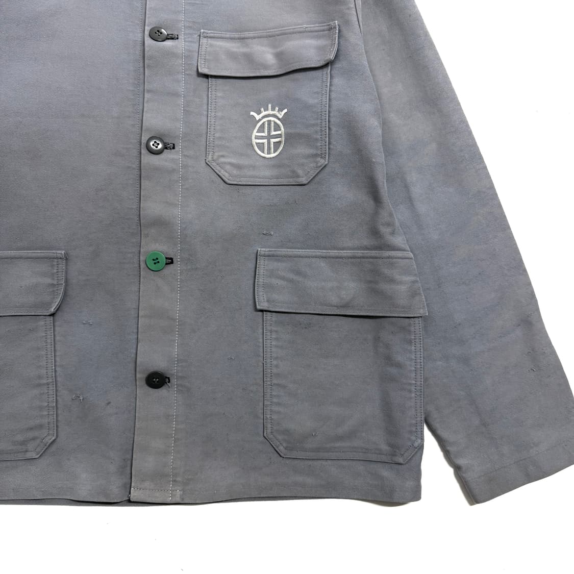 Uvex 프렌치 빈티지 버튼 리페어 워크자켓  상품이미지3