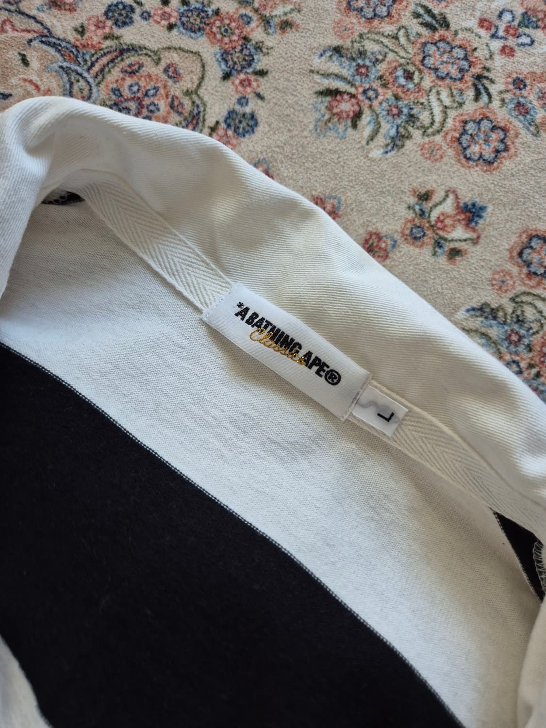 베이프 엘포 패치 보더 티. 상품이미지6