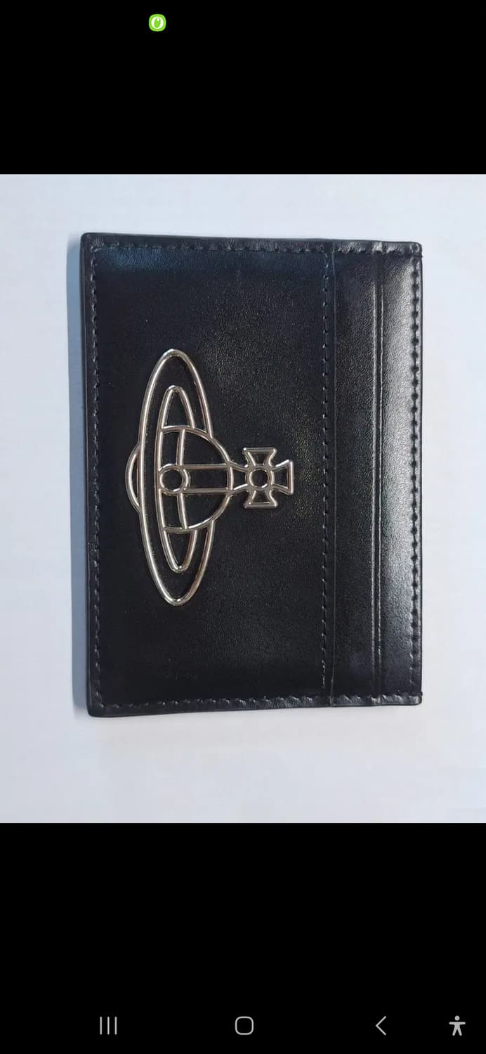 비비안웨스트우드 오브로고 나파레더 카드홀더 블랙 카드지갑 상품이미지2