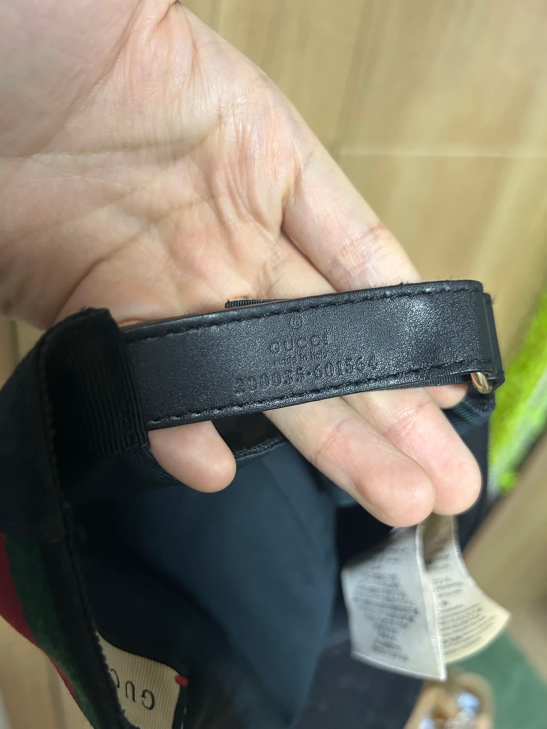 구찌 GG 패턴 볼캡 블랙 상품이미지6