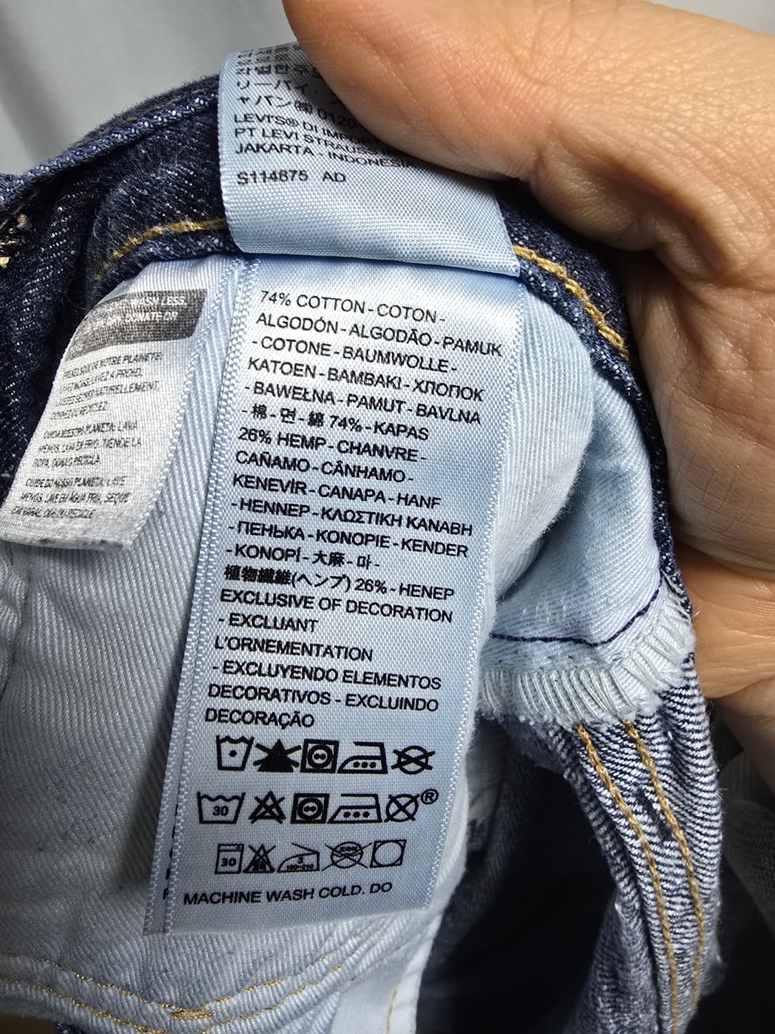 38x30 리바이스 501 프리미엄 셀비지 데님 상품이미지7