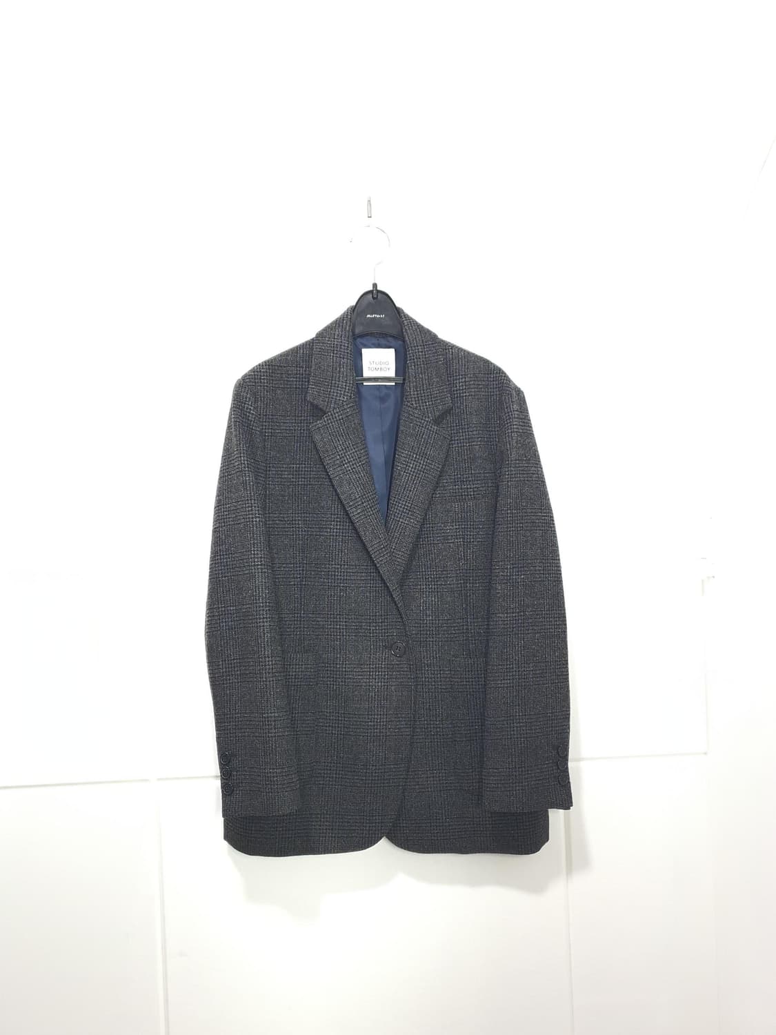 스튜디오톰보이 울혼방 체크 자켓 사이즈 55 상품이미지3