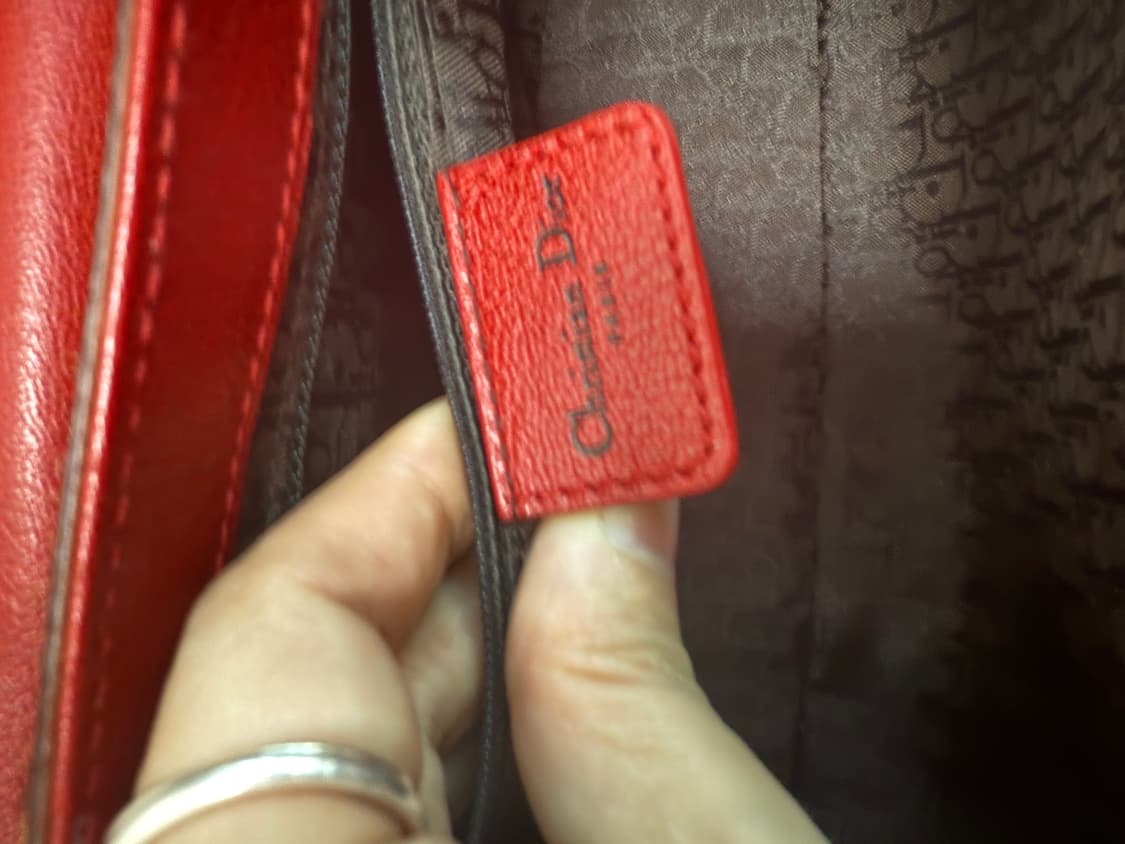 Rare] 디올 정품 호피 송치 가방 스칸디백. 갸루 상품이미지8