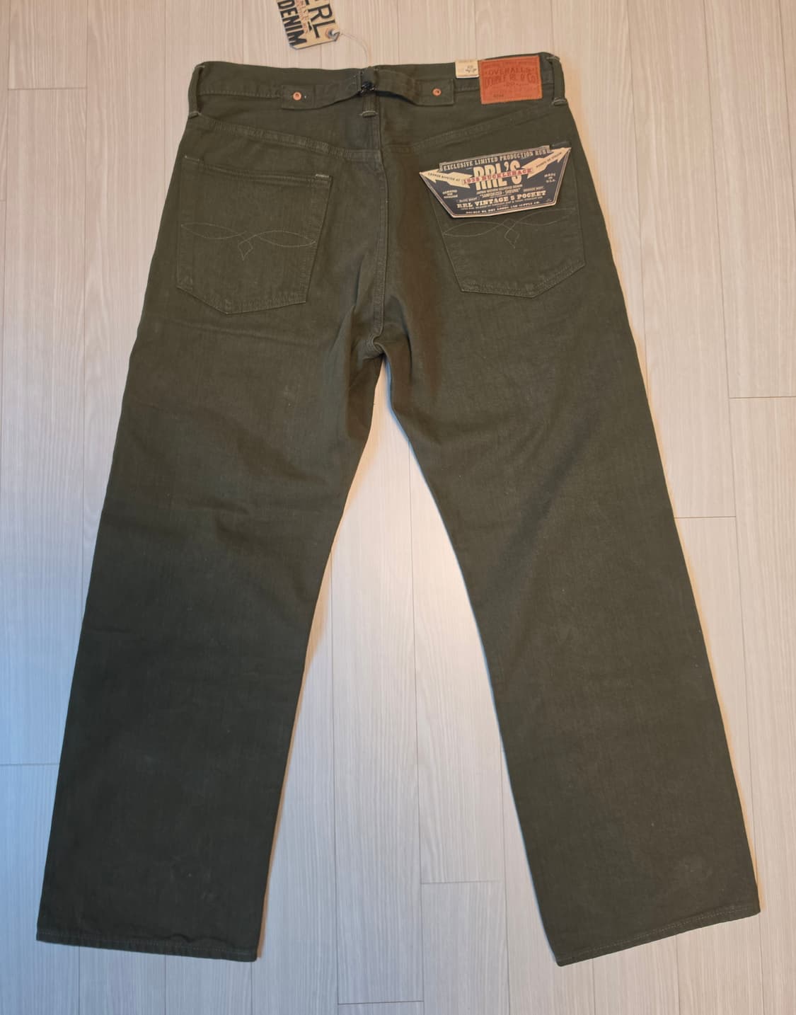 더블알엘 rrl 리미티드에디션 빈티지파이브포켓 올리브 셀비지진 상품이미지3