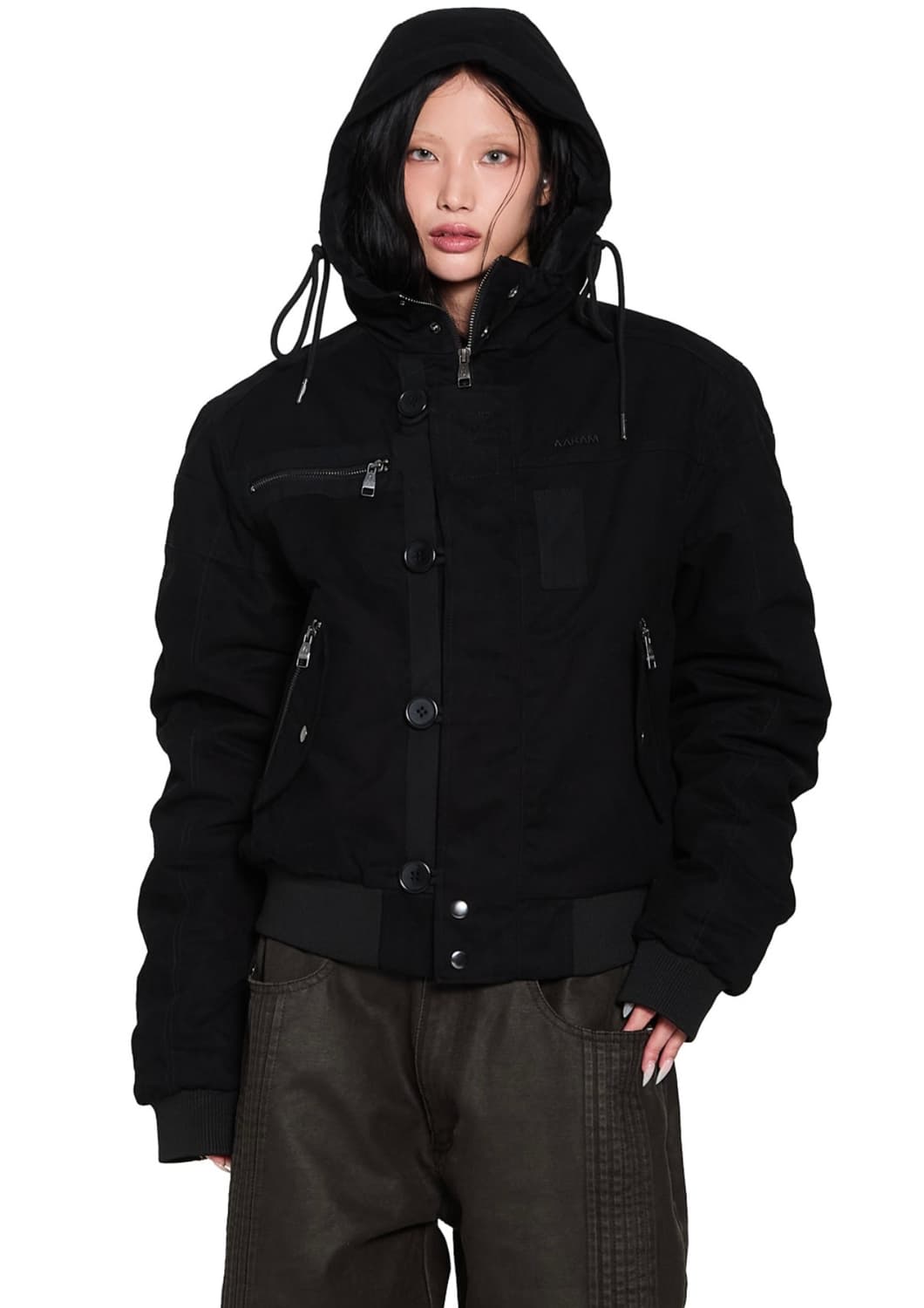 공홈품절) Button Placket Cotton Ma-1 Jacket 상품이미지1