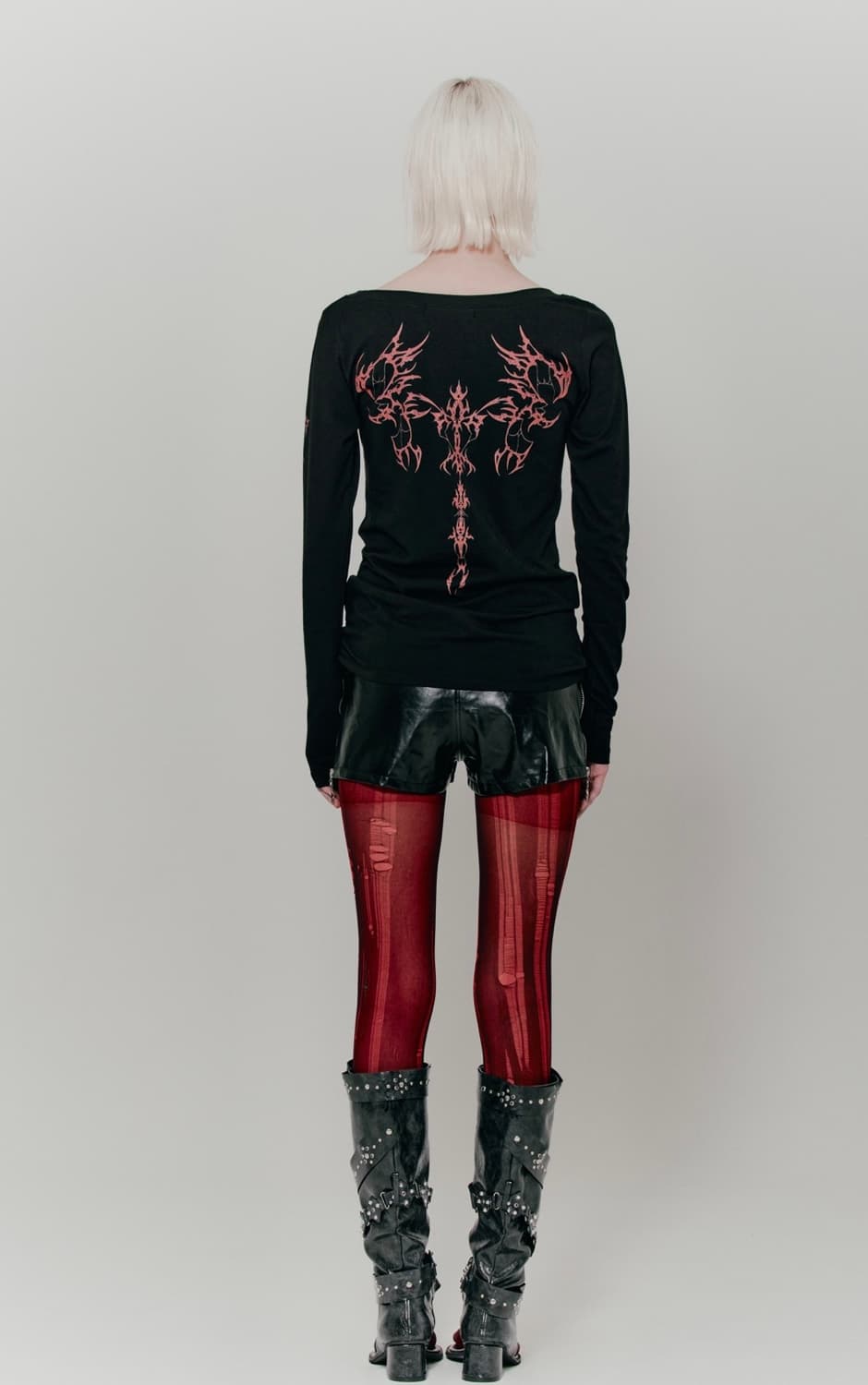 TATTOO Loose Long-sleeve (black)  상품이미지1