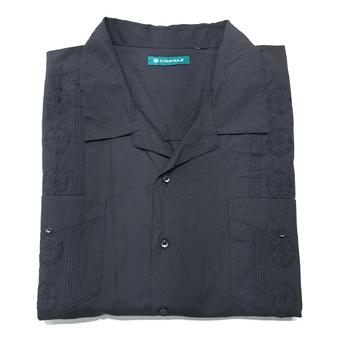 CK148 2XL 쿠바베라 00s 블랙 4포켓 과야베라 반팔 셔츠 남방 상품이미지7