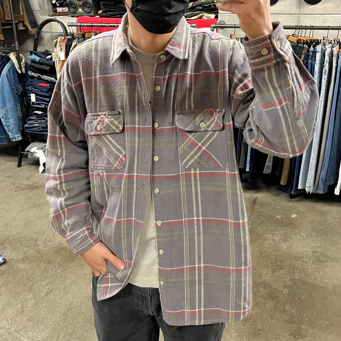 디키즈 플란넬 체크 셔츠 (110) 상품이미지6