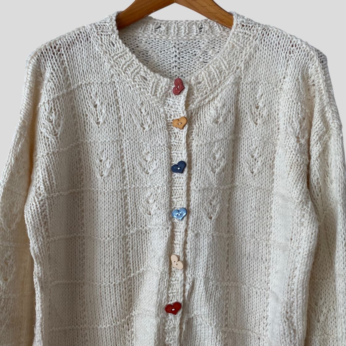 (여성F)빈티지 케이블 니트 가디건 상품이미지2