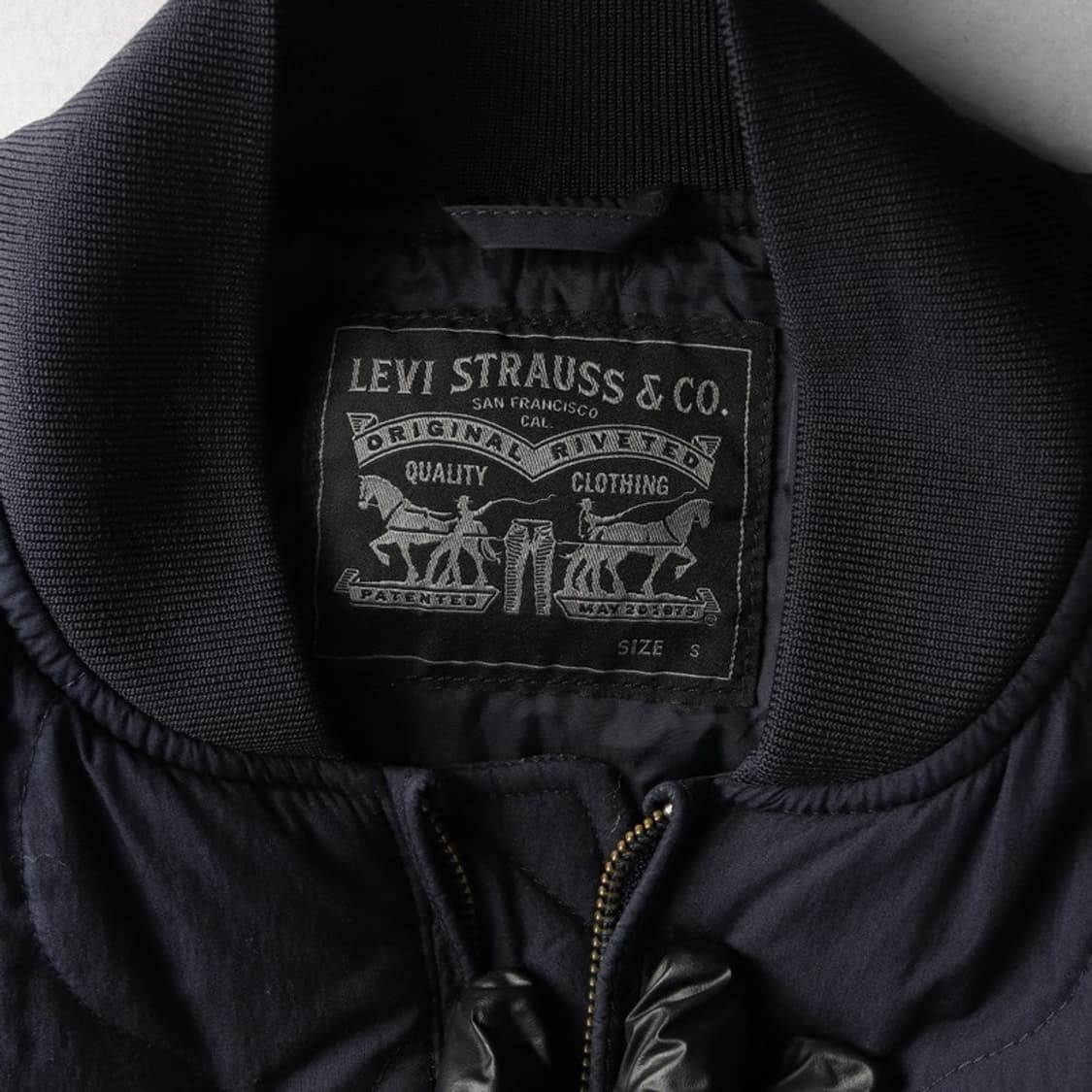 리바이스 블루종 네이비 퀼팅 자켓 상품이미지6