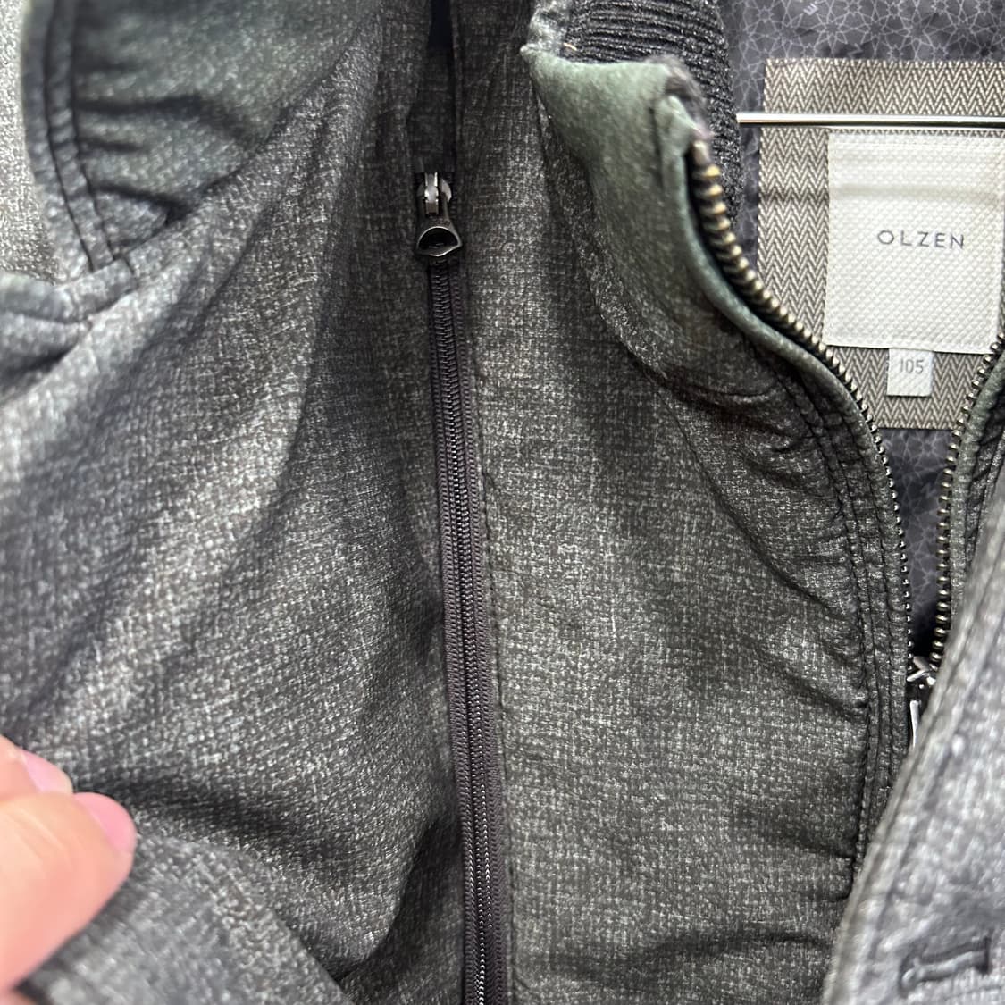 올젠 구스다운 차이나카라 누빔 퀼팅 자켓 상품이미지4