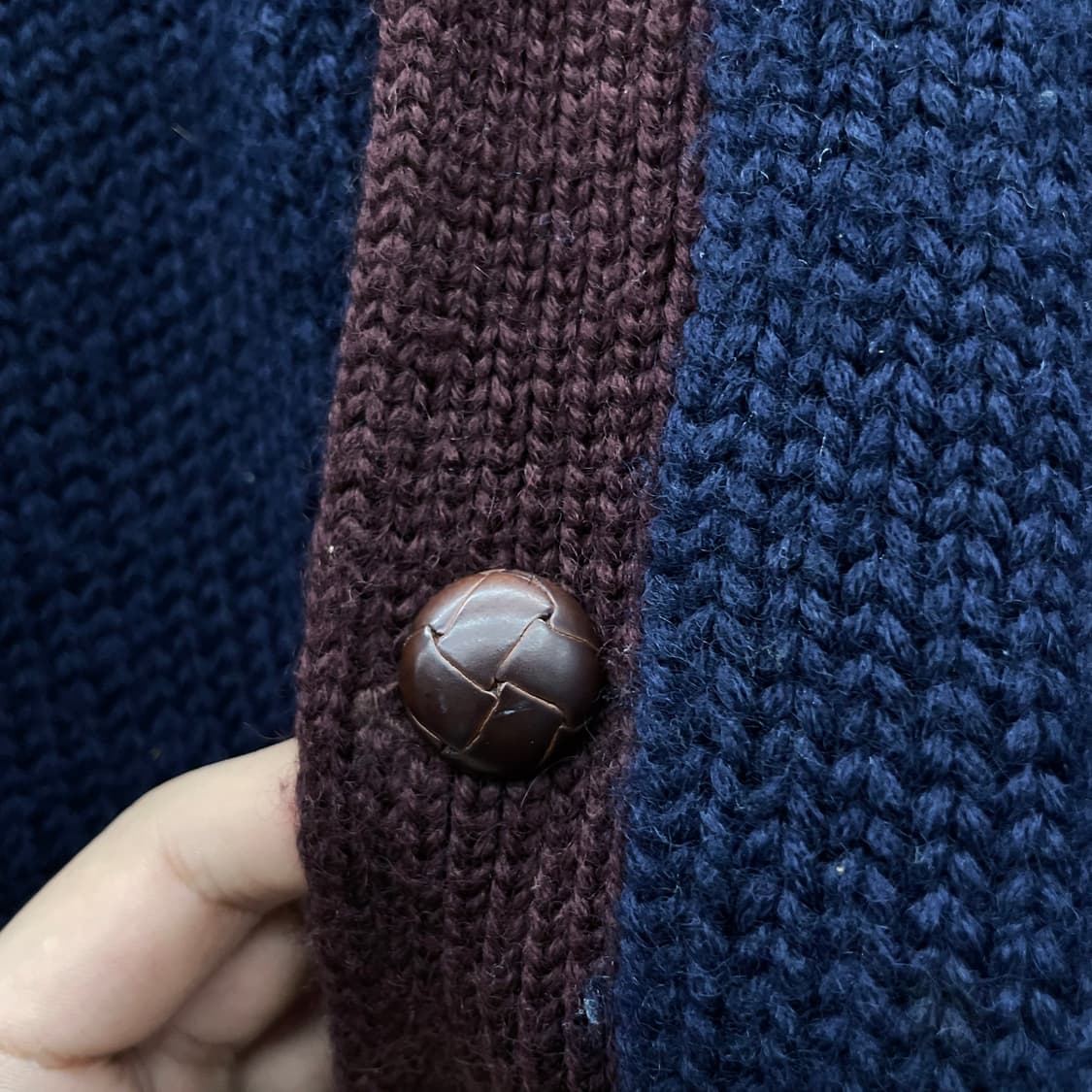 90s 폴로 랄프로렌 방패 로고 울 니트 가디건 스웨터 상품이미지5