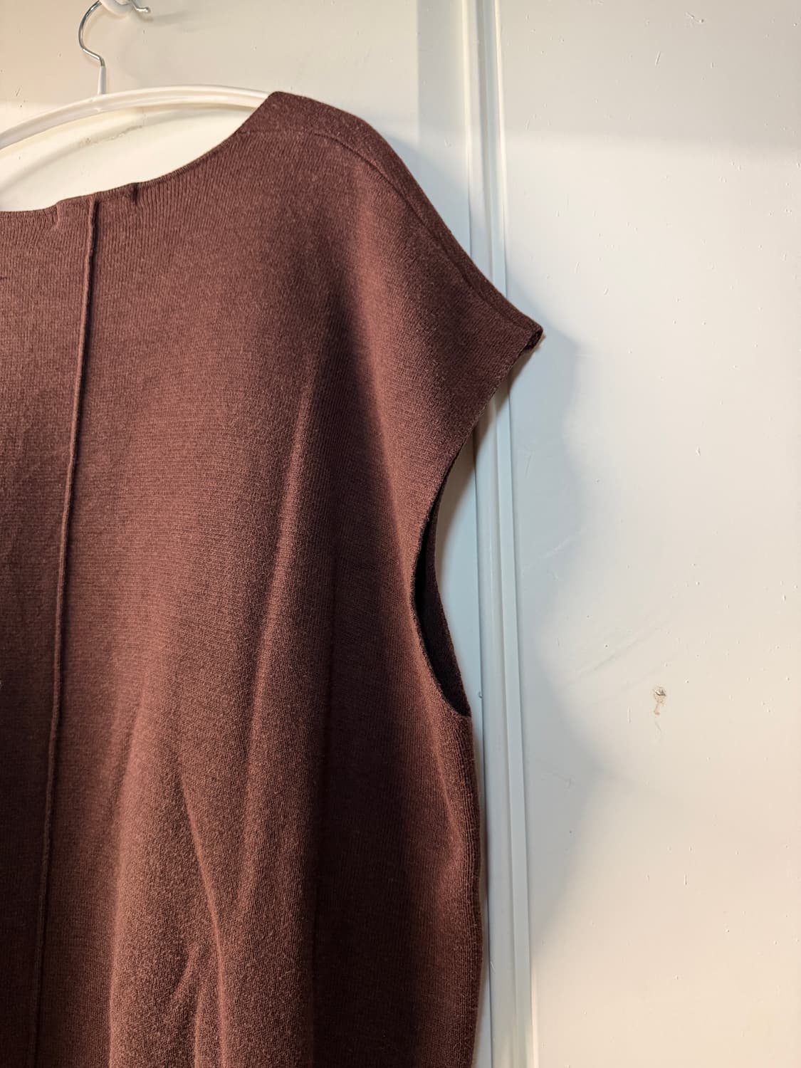 일본빈티지 브라운 니트베스트 상품이미지8