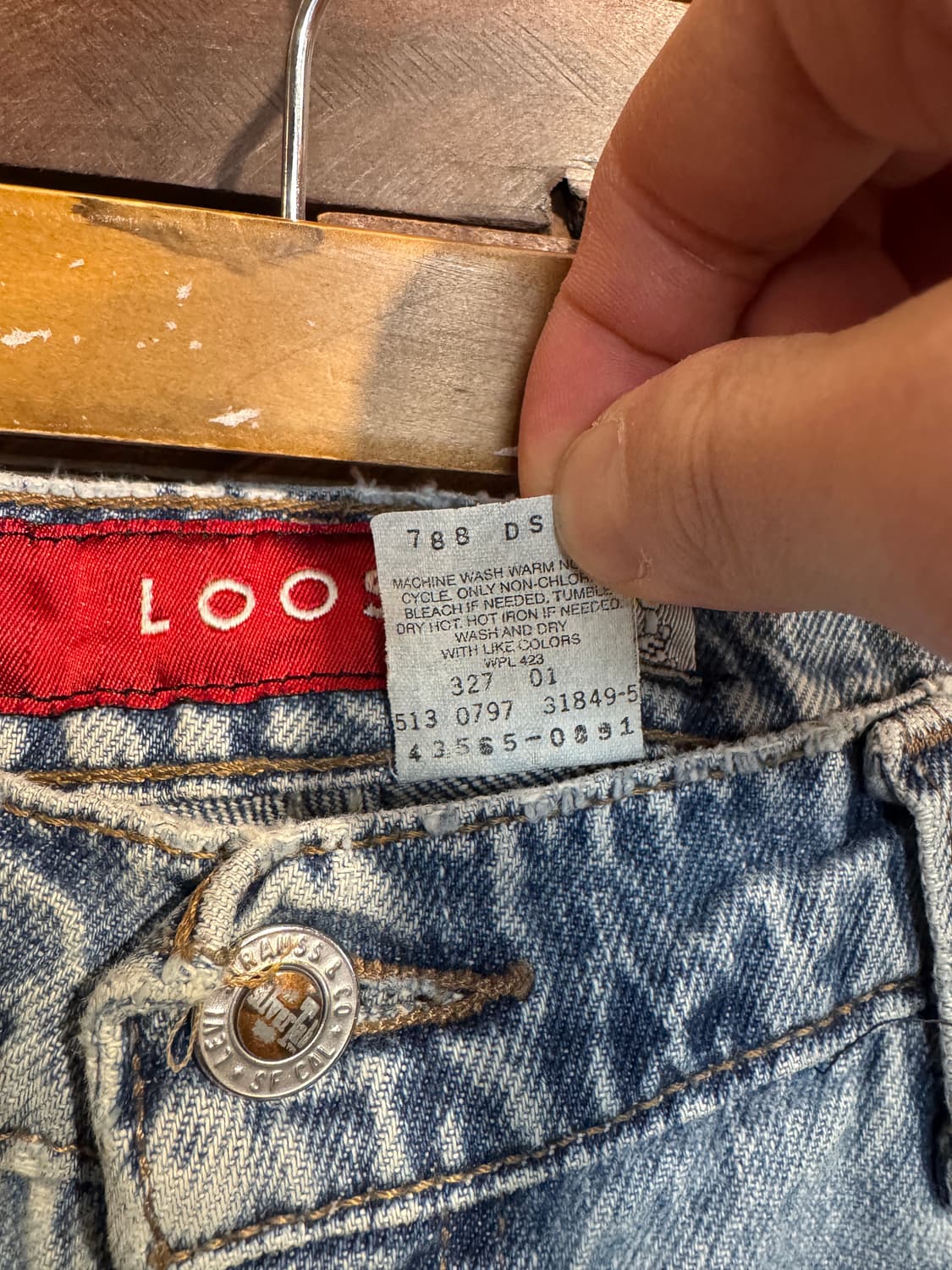 90s usa made levis silvertab denim pants 상품이미지5