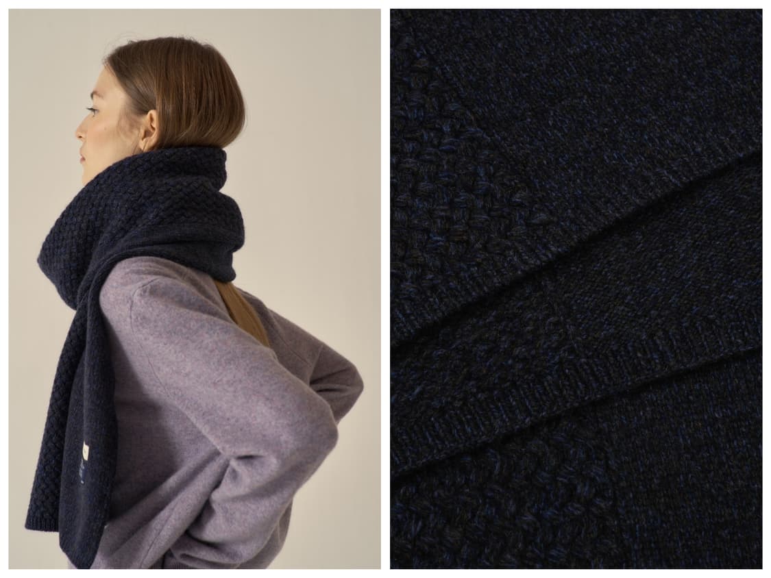 [새상품] 파사드패턴 캐시미어 텍스처 머플러 목도리 상품이미지3