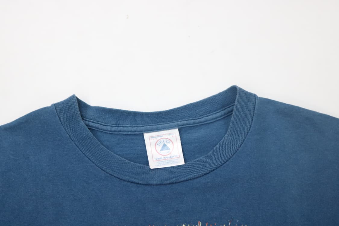 델타 빈티지 피쉬 선 그래픽 블루 반팔 티셔츠 상품이미지4