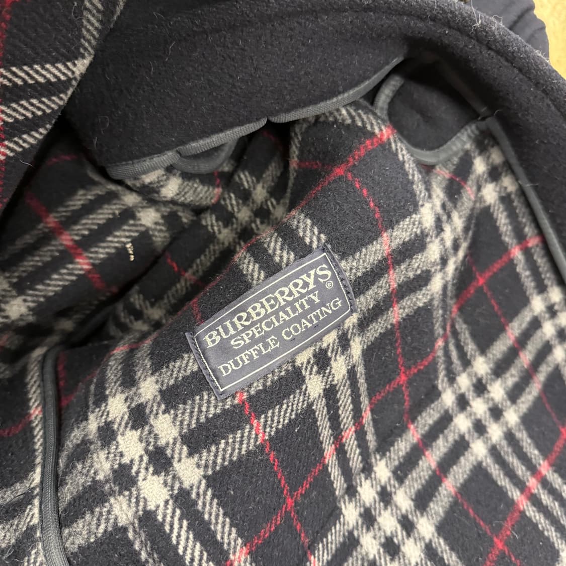 버버리 네이비 떡볶이 코트  상품이미지6