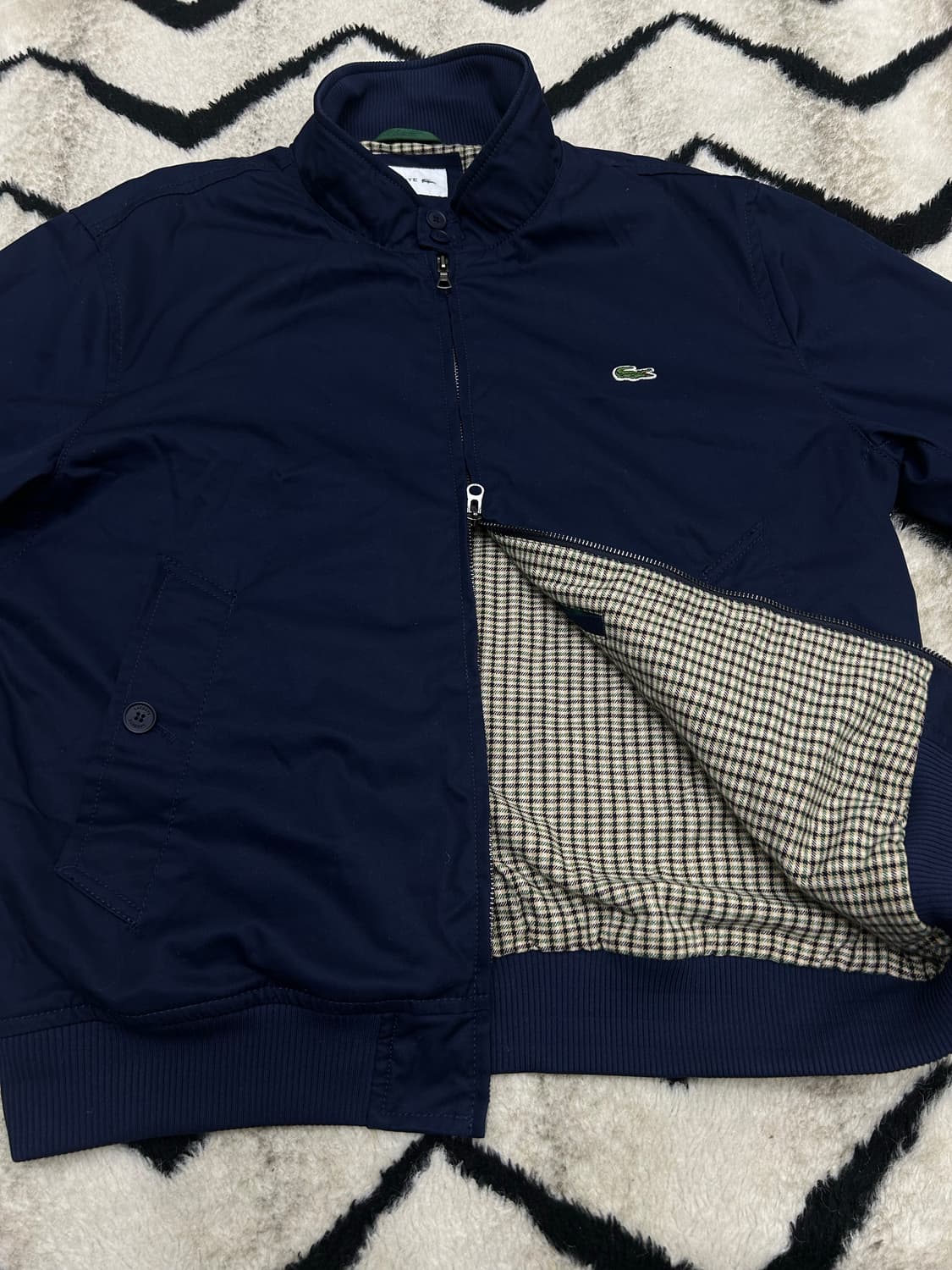 [XL]라코스테 방수 코튼 블루종/네이비 상품이미지5