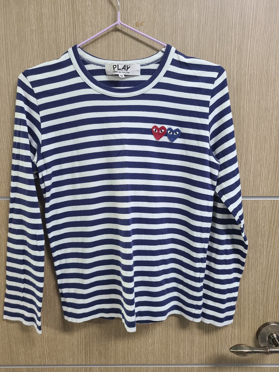 꼼데가르송 투하트 스트라이프 롱슬리브  상품이미지1