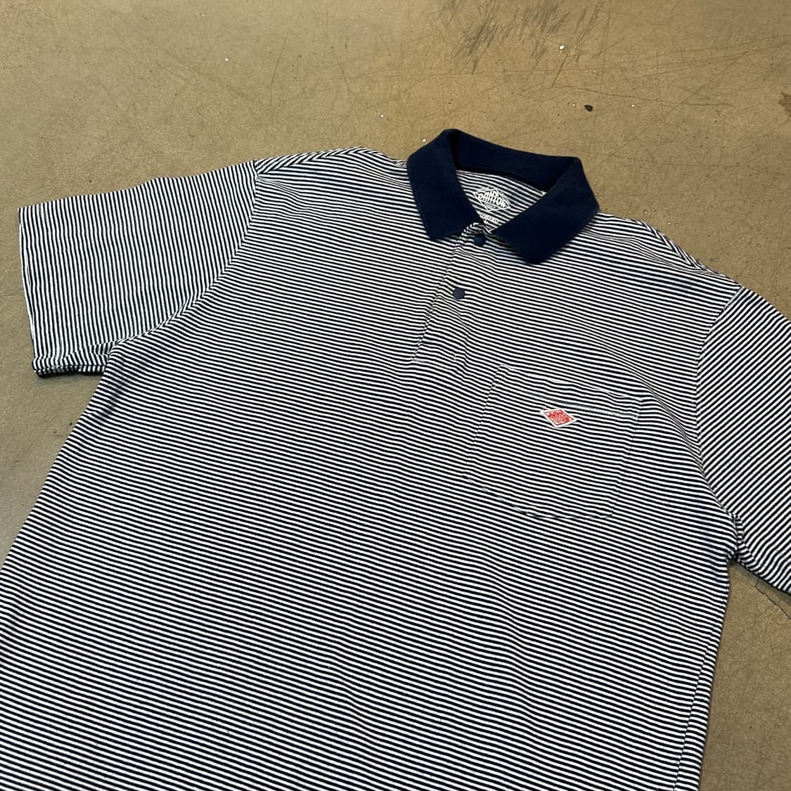 42 단톤 스트라이프 반팔 카라티 상품이미지1