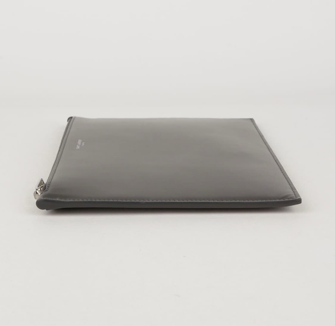 생로랑 클러치 635098 다크 그레이 레더 도큐먼트 상품이미지3