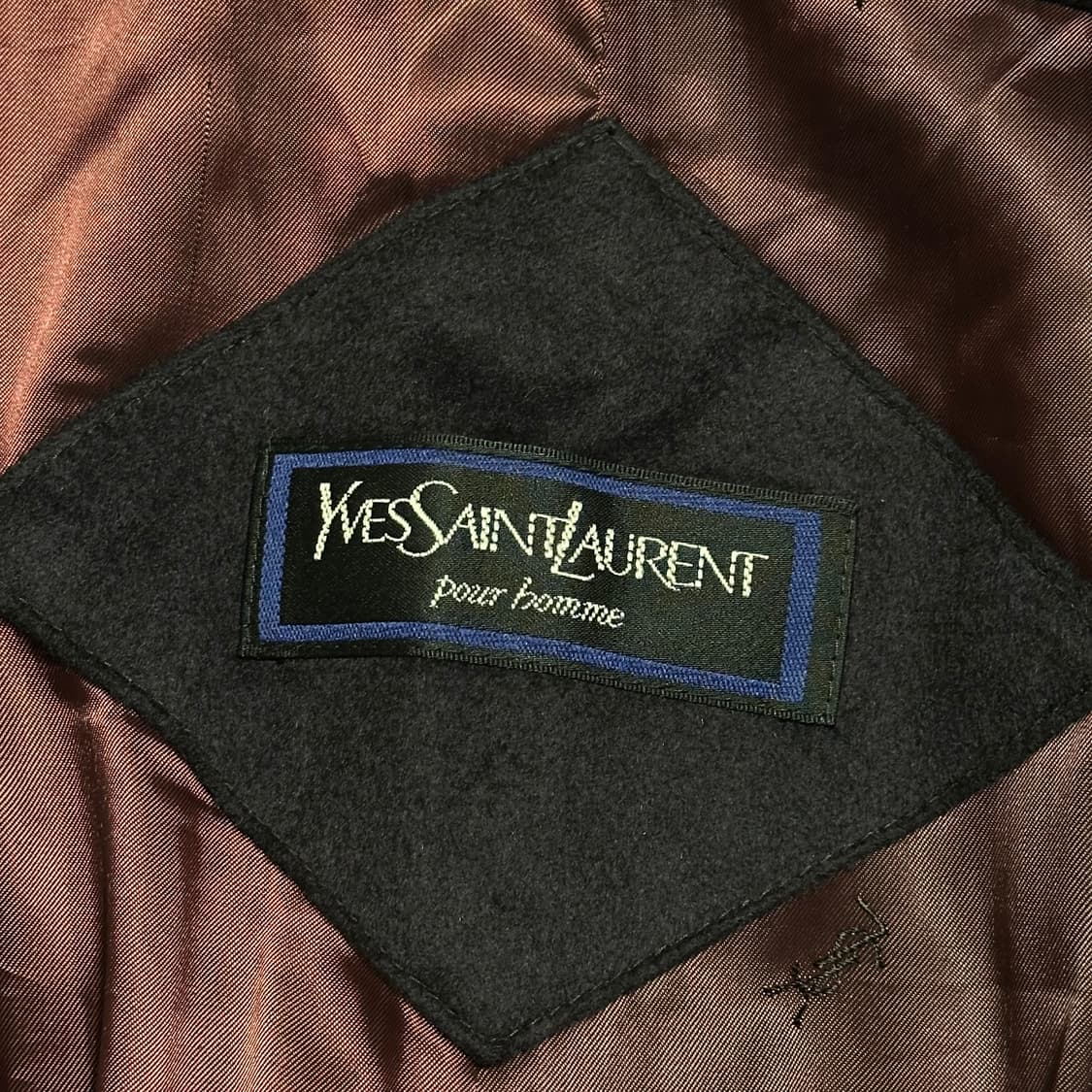 90's YSL 캐시미어 100% 더블 브레스티드 코트 상품이미지3