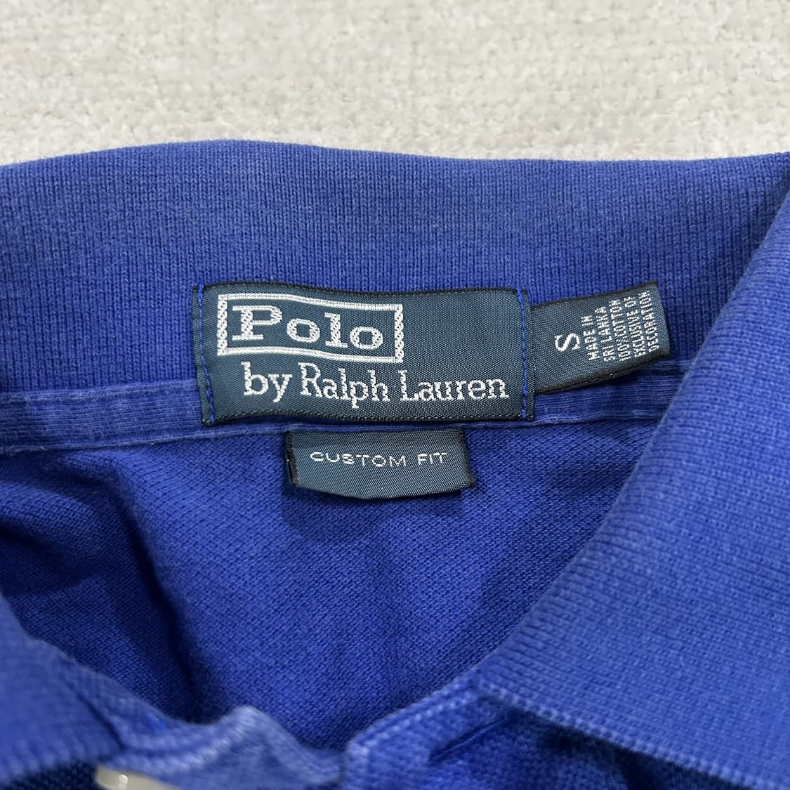 폴로 랄프로렌 블루 반팔 폴로티 숫자3 패치 s 상품이미지2