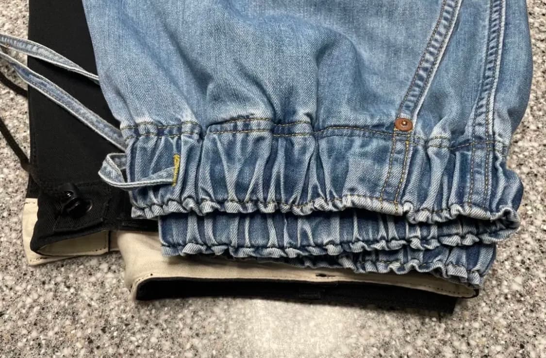 니들스 와이드 팬츠 연청(데님) 남녀공용 상품이미지10