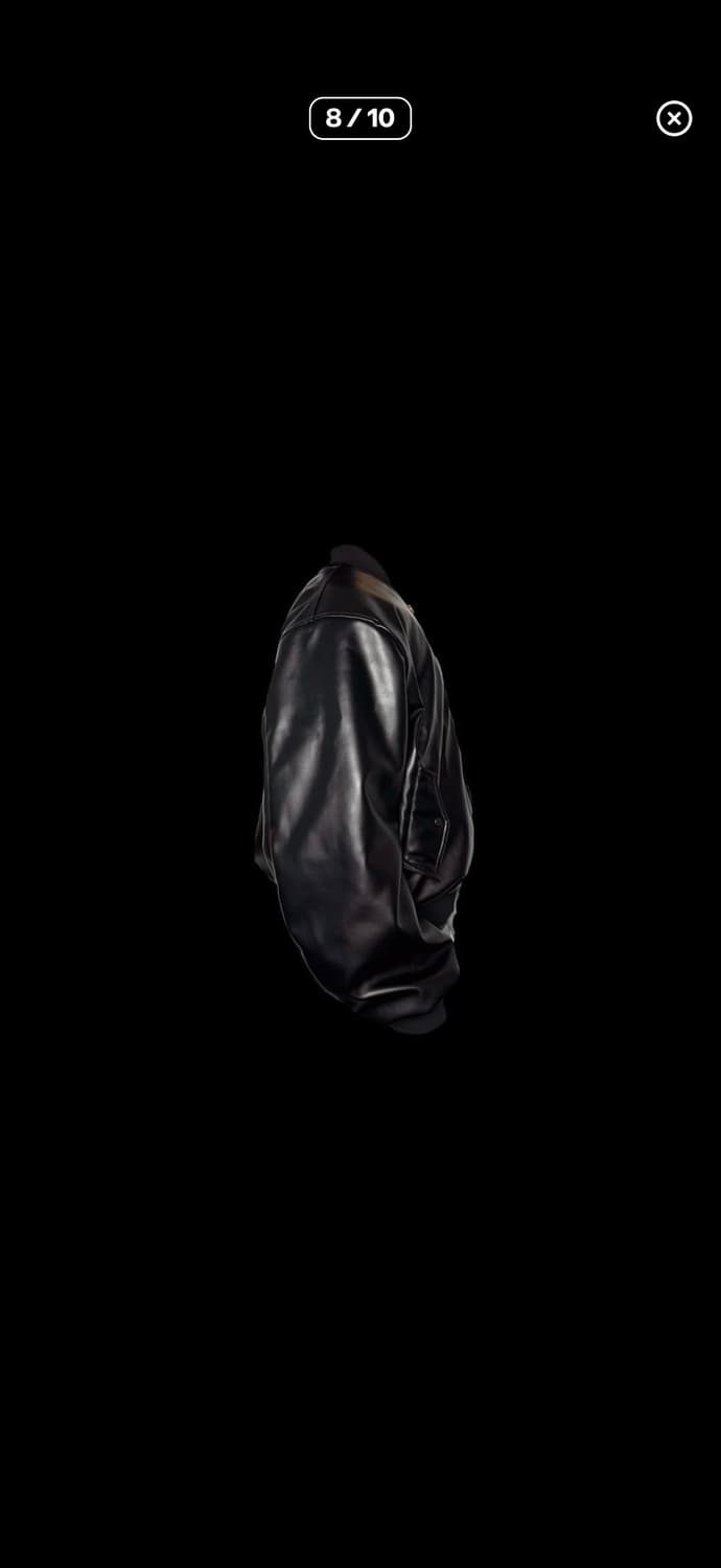 에모스탠스클럽 레더 봄버 2사이즈 상품이미지3