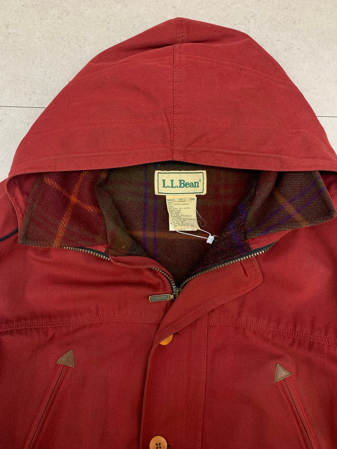 LL bean 엘엘빈 80‘s 헌팅 후드자켓 상품이미지3