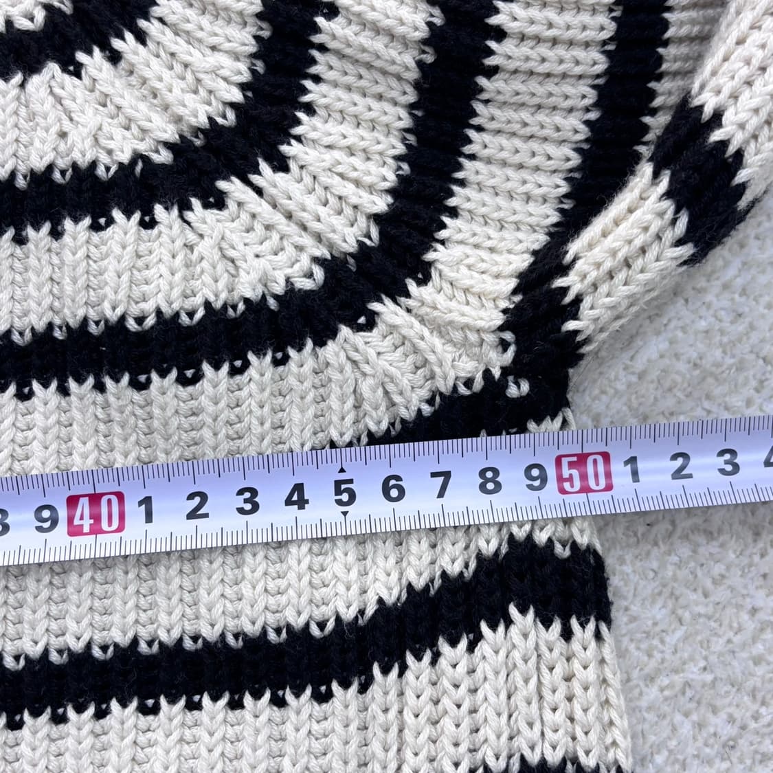 M 자라 스트라이프 크루넥 스웨터 0319E 상품이미지6