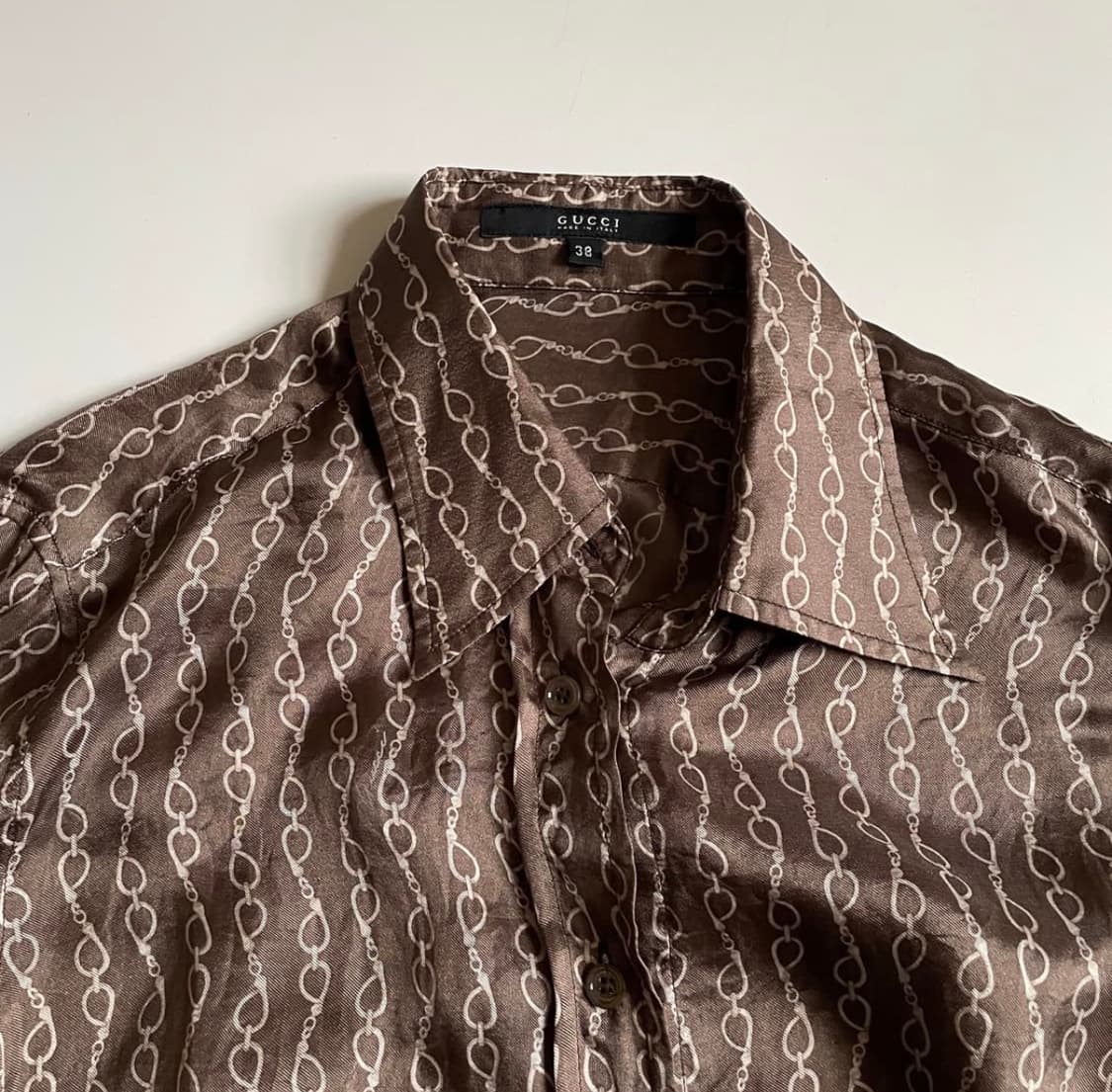 구찌 체인 모티프 실크 셔츠 (블라우스) 상품이미지3