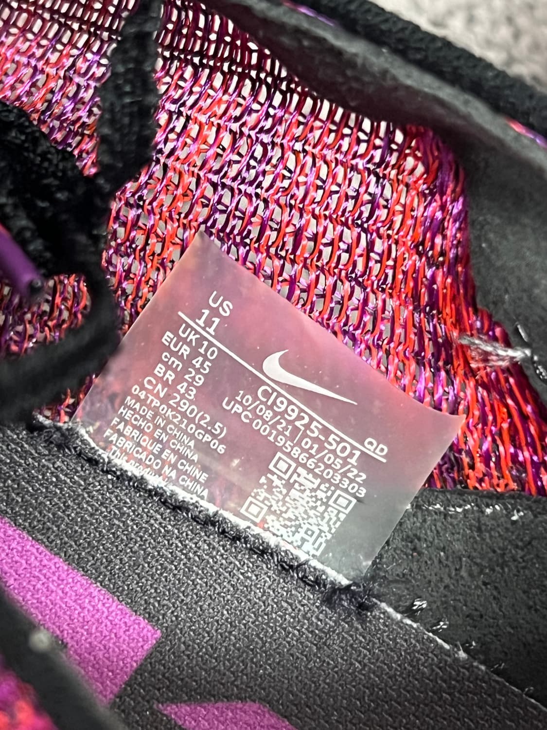 (290) 나이키 에어 줌 알파플라이 넥스트% 하이퍼 바이올렛 상품이미지4