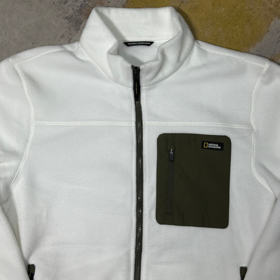 내셔널 지오그래픽 플리스 자켓 화이트 3XL 상품이미지2